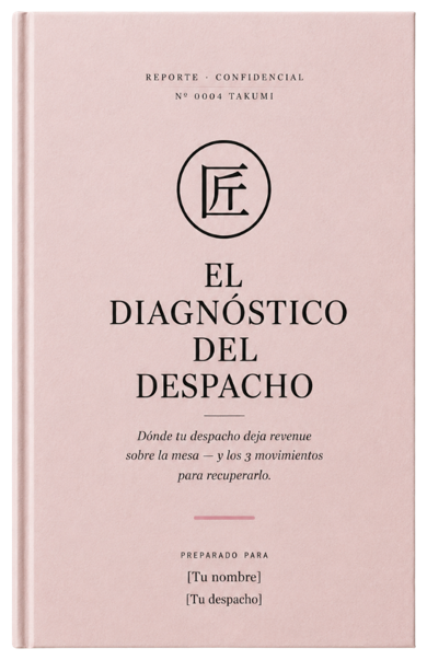 El Diagnóstico del Despacho · Reporte Confidencial · Nº 0004 Takumi